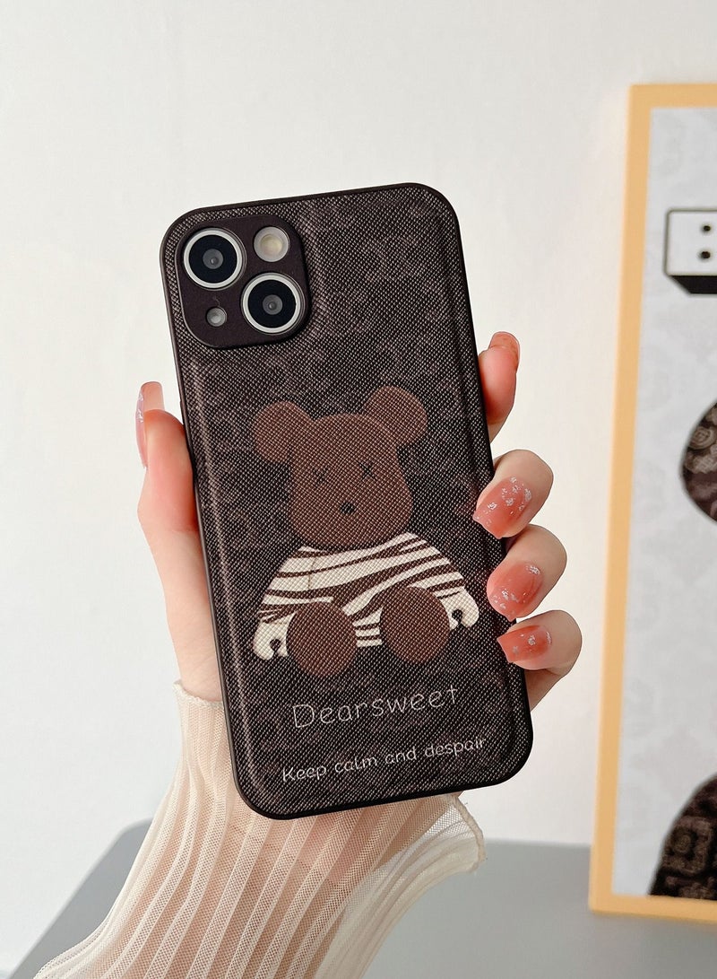 Loquat Back Cover Printed Leather Protective Mobile Phone Case for iPhone