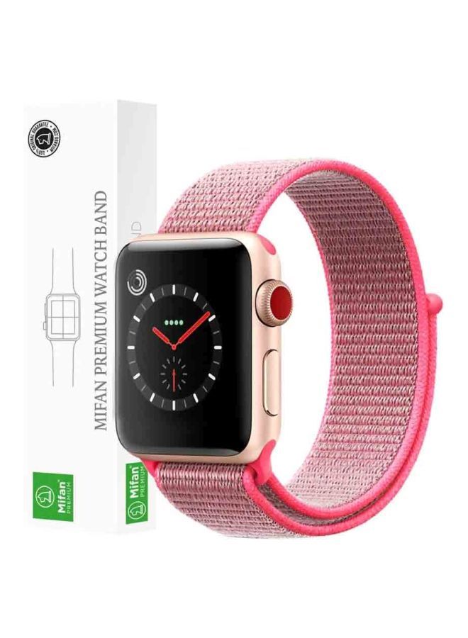 NIBEMINENT Replacement Band For Apple Watch Series 1/2/3/4 44/42mm Brilliant Pink - Image 1
