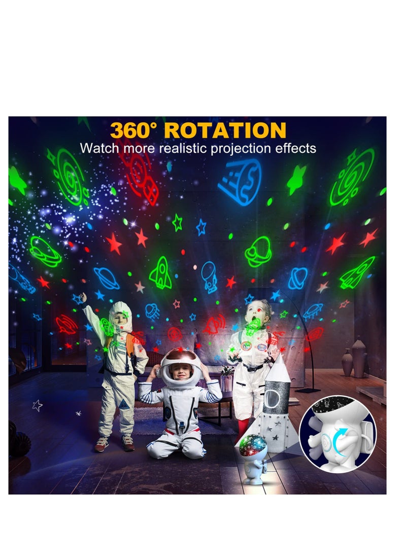 Excefore Star Projector Galaxy Night Light Night Light for Kids Bedroom Astronaut Night Light Projector with 360° Rotating and Timer 8 Color Changing Night Light for Boys and Girls Birthday Gifts  - Image 4