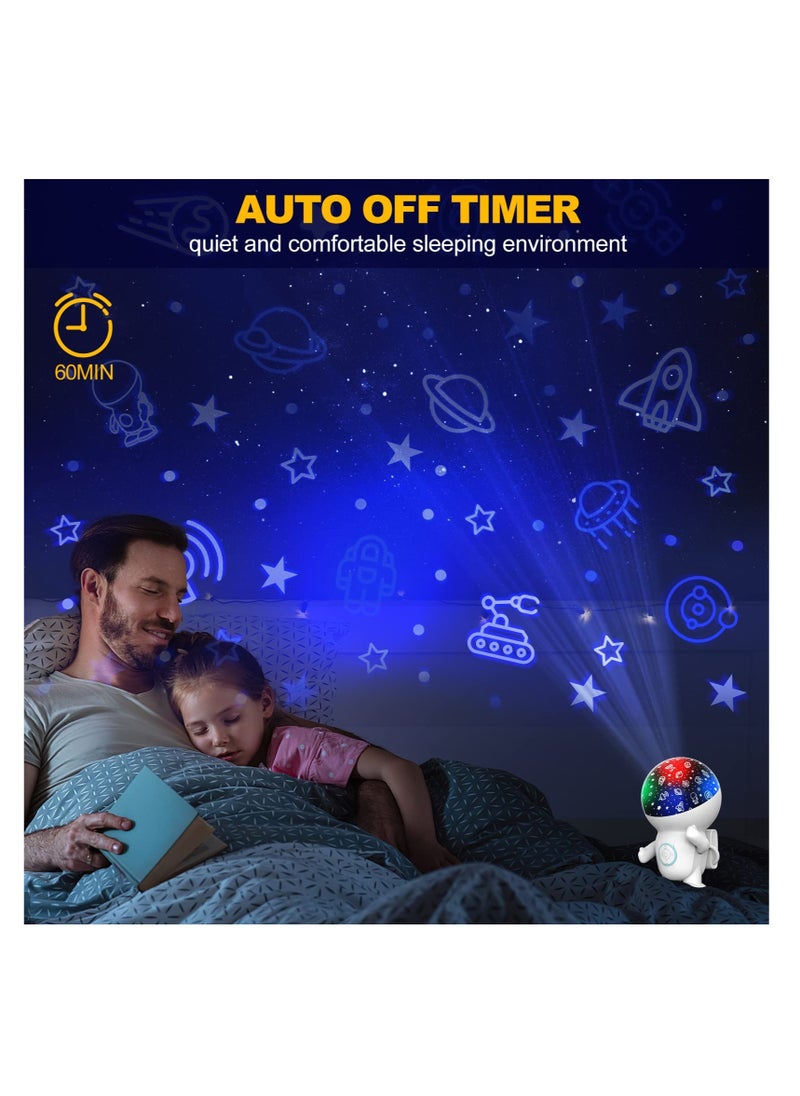 Excefore Star Projector Galaxy Night Light Night Light for Kids Bedroom Astronaut Night Light Projector with 360° Rotating and Timer 8 Color Changing Night Light for Boys and Girls Birthday Gifts  - Image 5