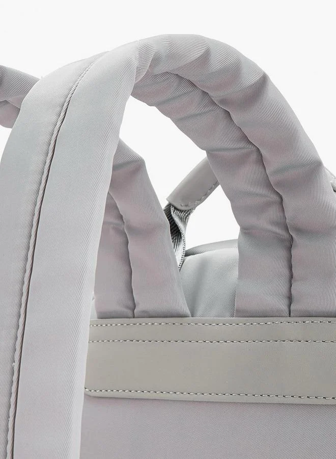 لي كوبر Logo Print School Backpack With Adjustable Shoulder Straps
