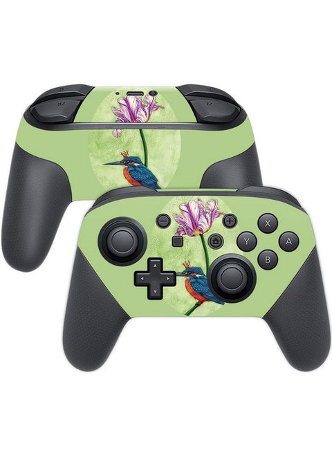 Mightyskins Skin Compatible With Nintendo Switch Pro Controller King Fisher | Protective, Durable, And Unique Vinyl Decal Wrap Cover | Easy To Apply, Remove, And Change Styles | Made In The Usa
