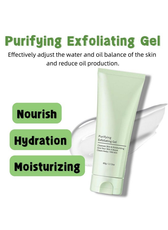 Generic 2PCS Purifying Exfoliating Gel,Purifying Cream,Purifying Gel,Exfoliating Gel Moisturizing Skin Give,Cleansing Face and Body Exfoliating Scrub Gel  - Image 5