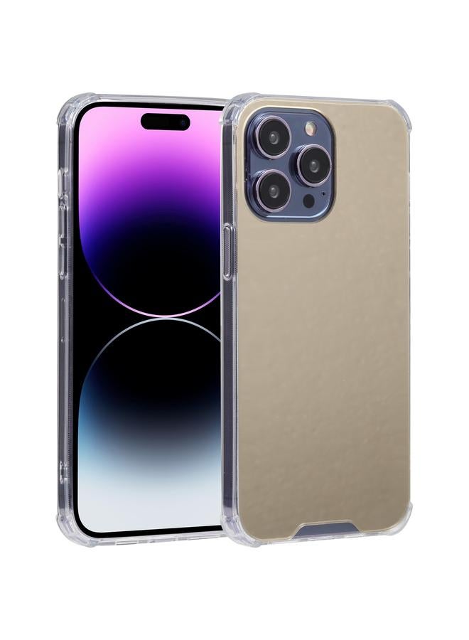 S-TOP Case For iPhone 14 Pro Max Electroplated Mirror Acrylic Four Drop TPU Phone Case - Image 1