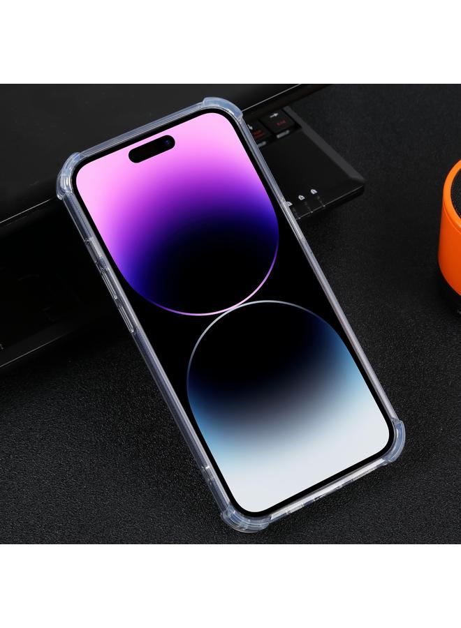 S-TOP Case For iPhone 14 Pro Max Electroplated Mirror Acrylic Four Drop TPU Phone Case - Image 3