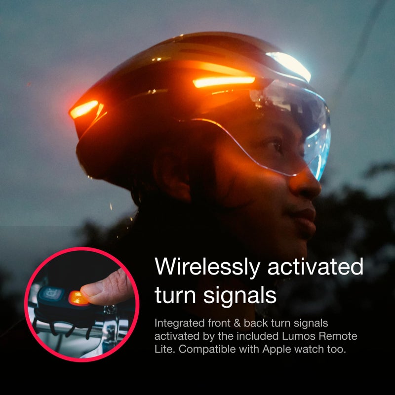 Lumos Ultra E-Bike Smart Helmet | NTA 8776 Certified | Front & Rear LED Lights | Retractable Face Shield | App Controlled | EBike, Scooter, Cycling, Bicycle | Adults, Men Women - Image 3