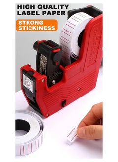 YelaJoy Handheld label machine kit, price machine with labels, 1-line label machine, 1 price machine, 2 roll labels, and 5 ink wheels (red)  - Image 3