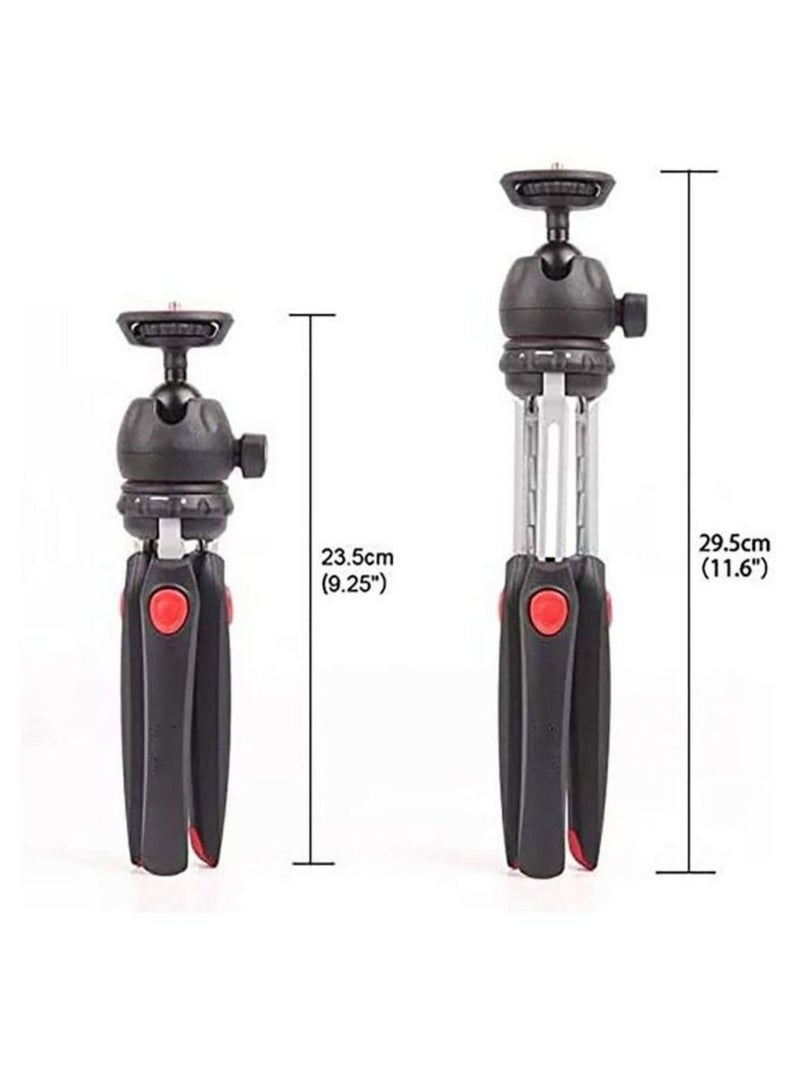 Jmary Mini Tripod for Camera and Phone Tabletop Small Phone Tripod Mount for GoPro iPhone Cell Phones Webcam Projector Compact DSLR Hand Desktop Camera Tripod Stand Table - Image 2