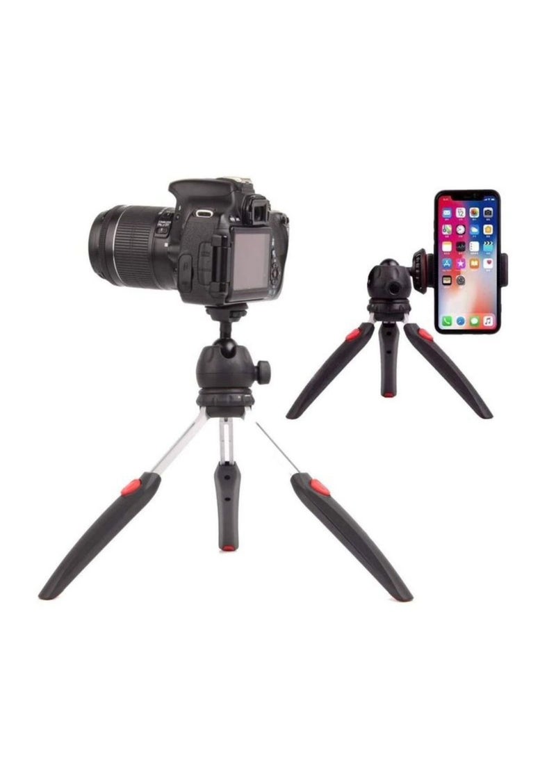 Jmary Mini Tripod for Camera and Phone Tabletop Small Phone Tripod Mount for GoPro iPhone Cell Phones Webcam Projector Compact DSLR Hand Desktop Camera Tripod Stand Table - Image 1