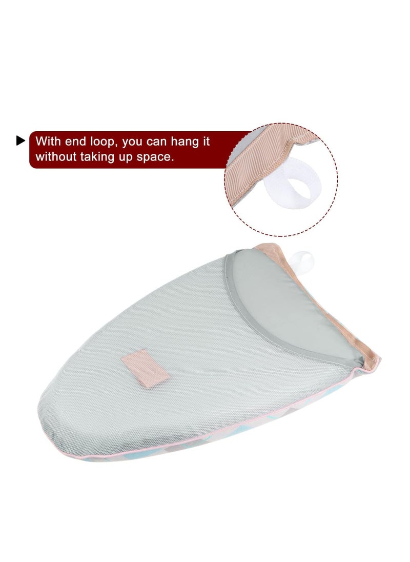 Excefore - Garment Steamer Ironing Glove, Waterproof Steam Mitt with Finger Loop Heat Resistant Garment Steamer Mitt for Clothes, White Blue - Image 1