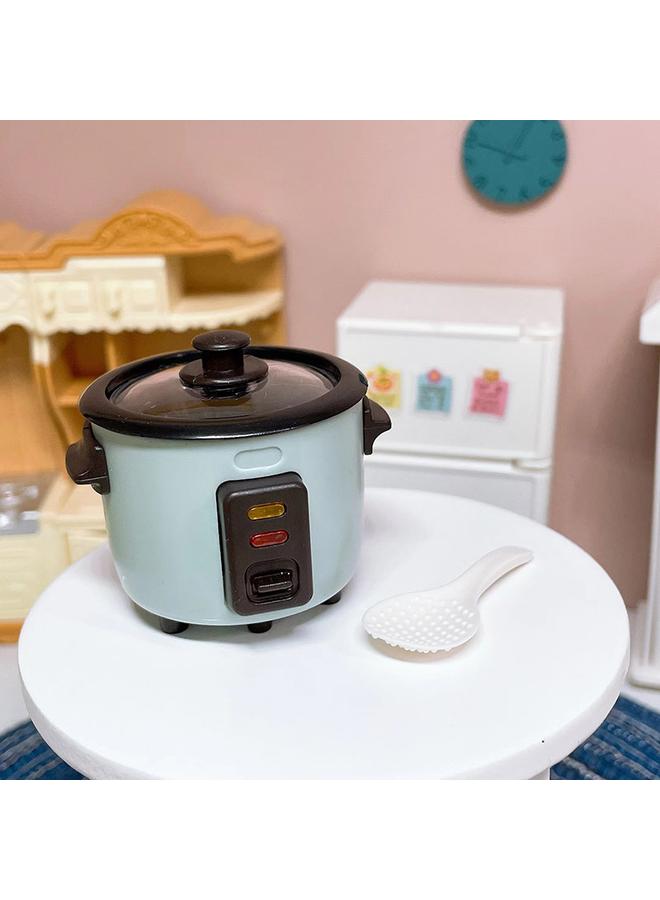 Bluejw Doll House Play House Kitchen Model Miniature Electric Appliance Mini Model Electric Cooker Simulation Food Play Scene Accessories - Image 2