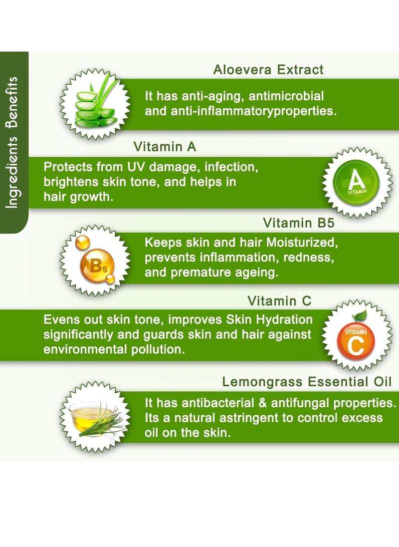Keya Seth KEYA SETH AROMATHERAPY DEVICE OF DROP Aloe Vera Gel Moisturizer for Skin hydration 190gm  - Image 4