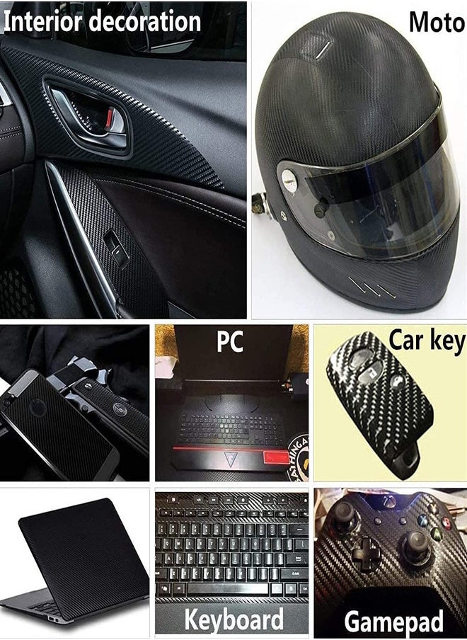 RATSAW 5D Car Carbon Fiber Sticker Strip Car Door Edge Guard Sticker Detailing Wrap Protective Film Vinyl Wrap Tape 7CM x 3M  - Image 3