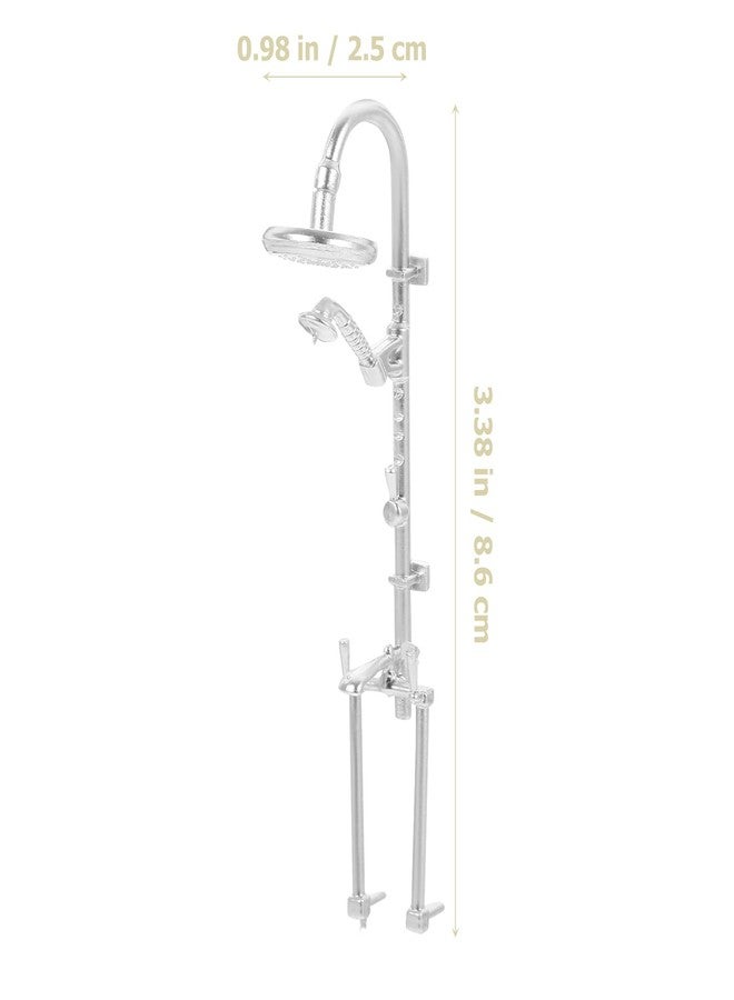 Toddmomy 1pcs Miniature Dollhouse Shower Head, Lifelike Dollhouse Shower Fixtures for Dollhouse Bathroom Decor - Image 2