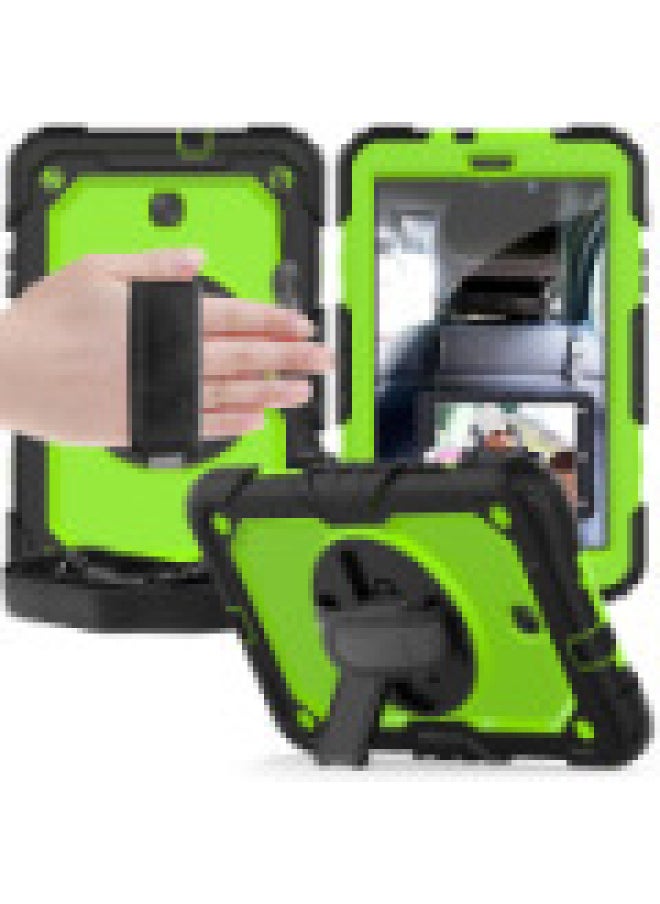 Suitable For 2019 Ipad7 Generation Flat Protective Cover Pro11 Inch 360 Degree Rotating Bracket Handheld Strap 9.7-Color:Black Yellow Green ]-Applicable Model:2018/2017/air2/proipad9.7 (generic)  - Image 1