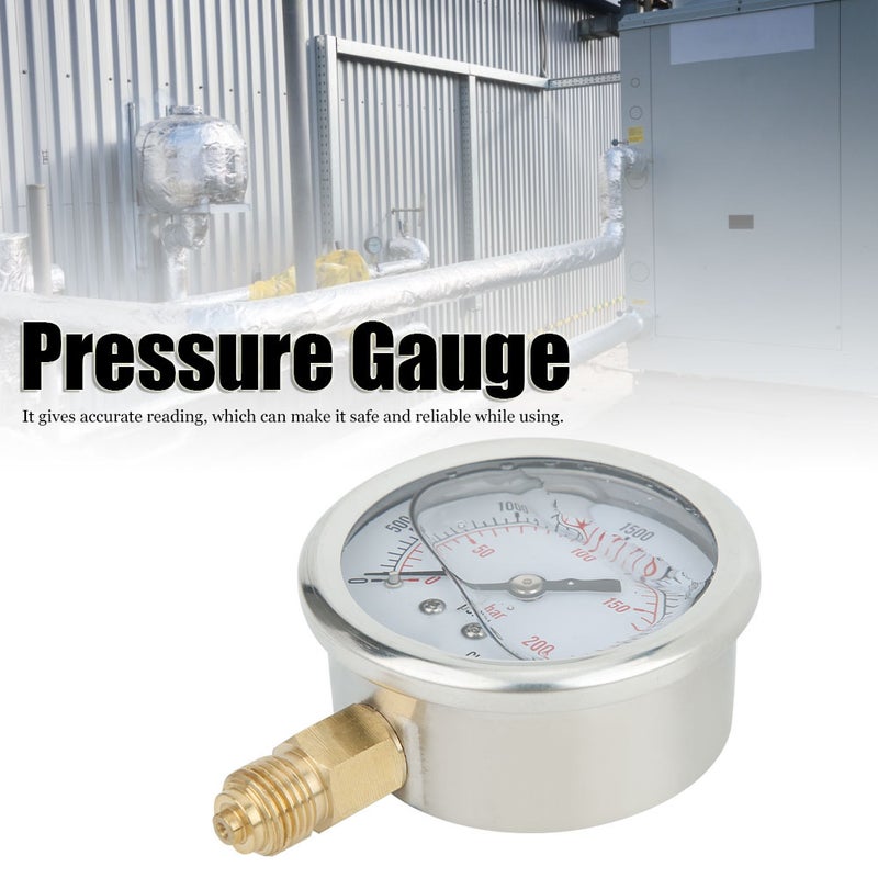 TS PGG604-200bar 1/4BSP Y60 Radial Pressure Gauge for Household Pressure Measurement - Image 3