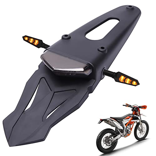 Rich Choices Motorcycle Rear Fender LED Brake Red Tail Light Lamp with Turn Signal lights for Off-road Motorcycle Motocross Dirt Bike - Image 1