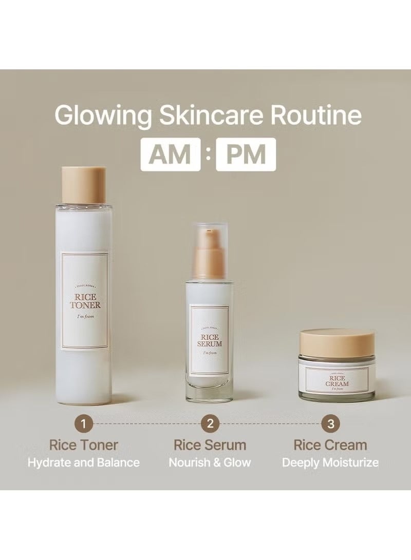 آي أم فروم أنا من مجموعة الأرز المرطب الثلاثية - تونر - سيروم للوجه - كريم للوجه - Image 2