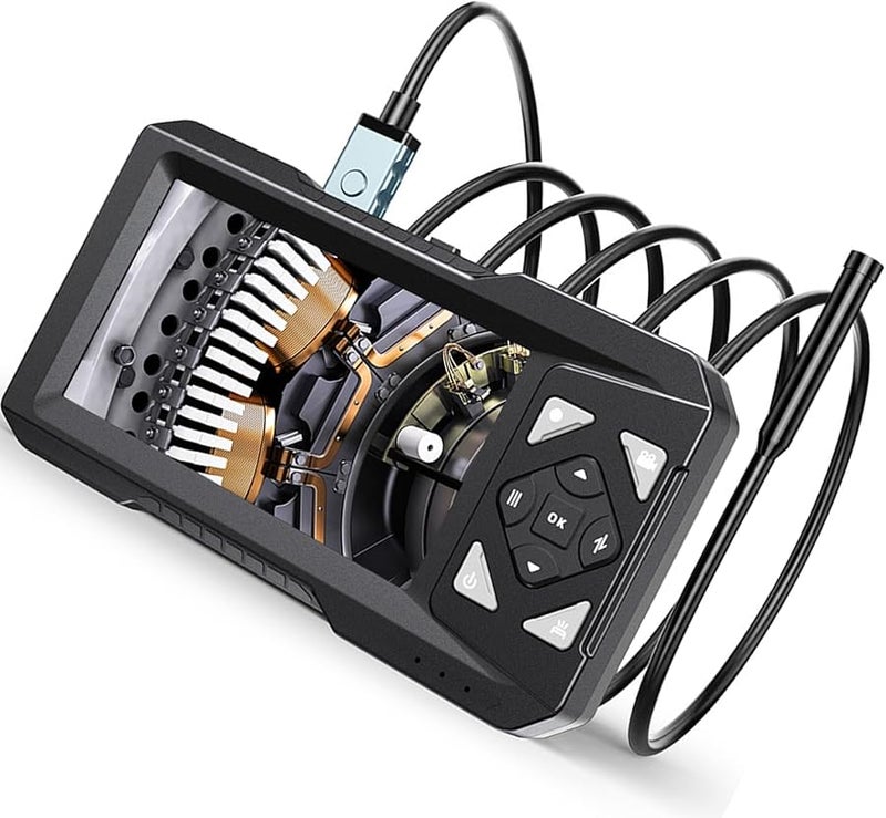 4.3 بوصة شاشة ملتوية 5 ميجابكسل كاميرا تفتيش مجاري التكييف مجموعة فني محترف - Image 1