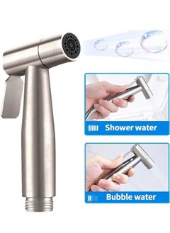Yoawllty Shattaf Bidet Sprayer Head, 2 Mode Portable Bidet, Stainless Steel Handheld Bidet Sprayer, Cloth Bathroom Bidet Sprayer for Kitchen and Toilet Cleaning  - Image 5