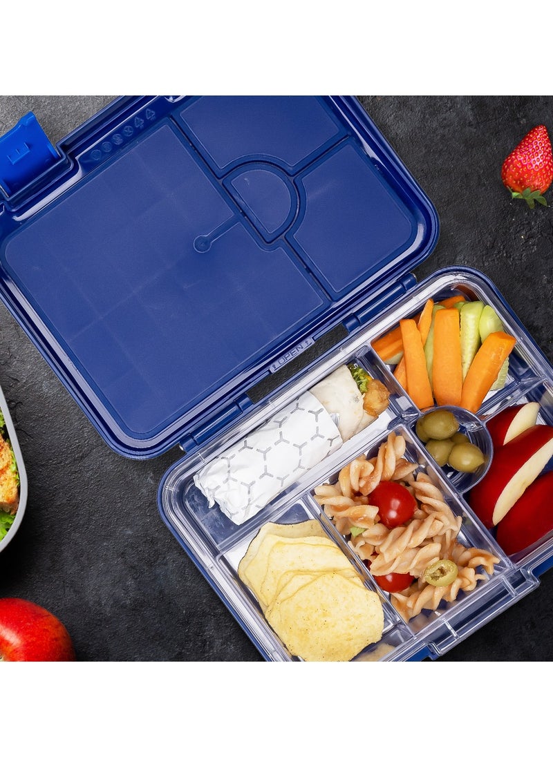Eazy Kids 5/4 Convertible Bento Lunch Box With Sandwich Cutter Set Eat Sleep Game  - Image 3