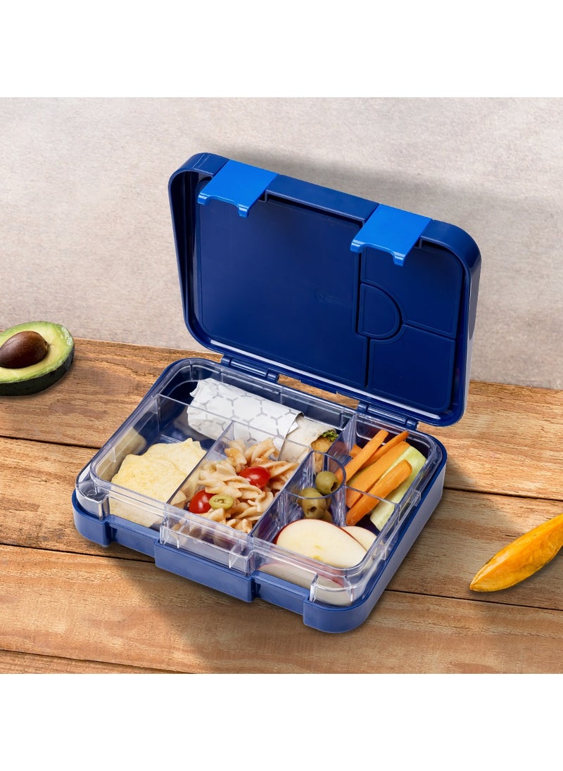 Eazy Kids 5/4 Convertible Bento Lunch Box With Sandwich Cutter Set Eat Sleep Game  - Image 4