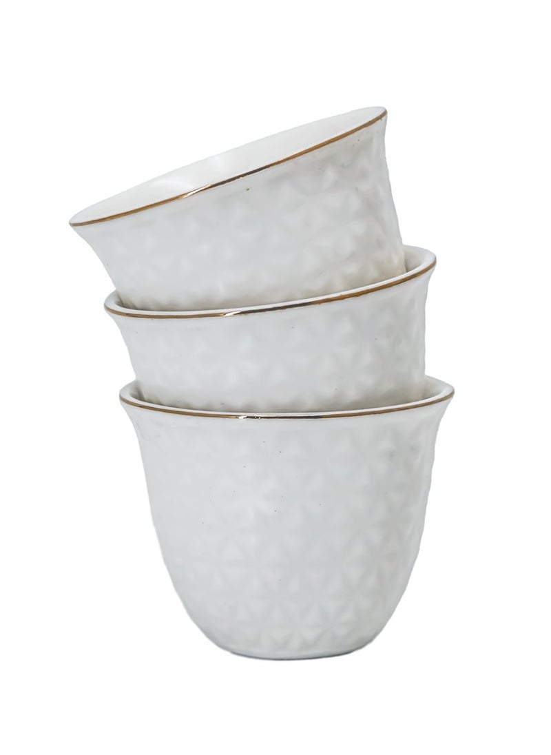 BASURRAH A set of Arabic coffee cups, 12 pieces  - Image 1
