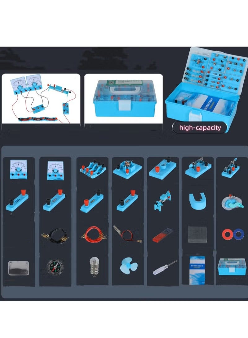 Student Physics Lab Electricity Circuit Magnetism Experiment Kit Learning Supply - Image 1