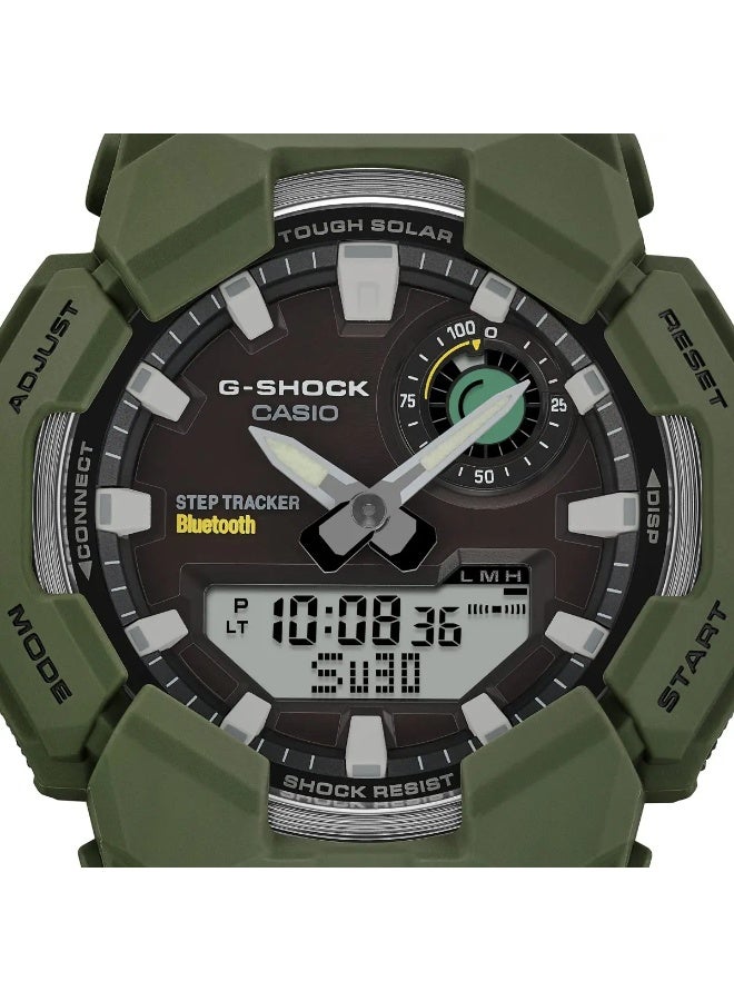 Casio G-Shock Tough Solar Bluetooth Men's Analog-Digital Wrist Watch - Olive Green - Image 4