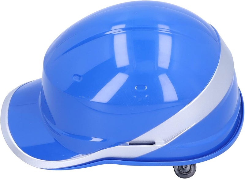 klarako Safety Hard Hat with Reflective Stripe, Anti-Smashing Adjustable Helmet for Construction Sites Power Engineering, Blue - Image 1