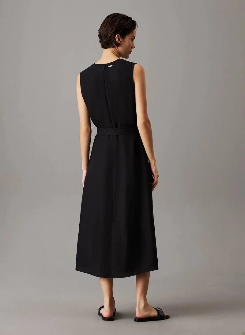 CALVIN KLEIN Linen Lyocell Dress