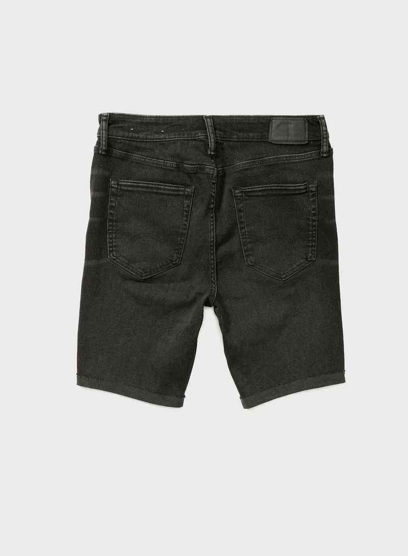 American Eagle Rinse Wash Denim Shorts