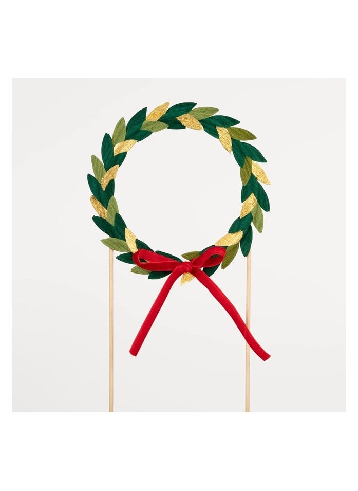 Meri Meri Paper Wreath Cake Topper  - Image 2