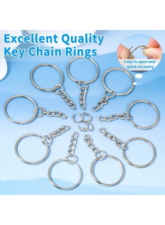 PAXCOO 50Pcs Keychains With Chain And 50 Pcs Jump Rings Keychain Rings Kit Findings Bulk For Keychain Making Supplie Diy Crafts - Image 5