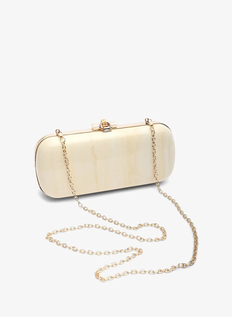 Where's That From  Falcon Marble Finish Tassel Clutch Bag for Women | Best Price UAE