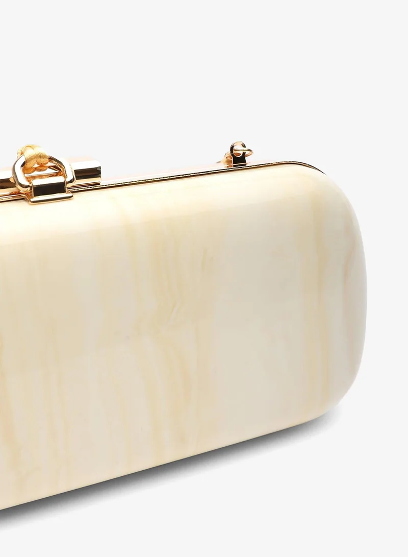 Where's That From  Falcon Marble Finish Tassel Clutch Bag for Women | Best Price UAE