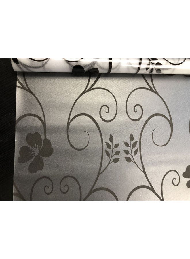 NIBEMINENT Glue Static Decorative Window Film Sticker Clear/Black - Image 1