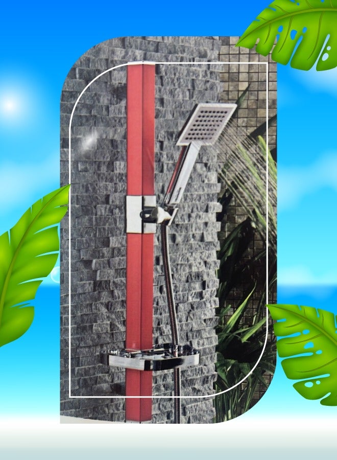 Diamond Red Turkish Square Shower Model No. DBKSR01 - Image 1