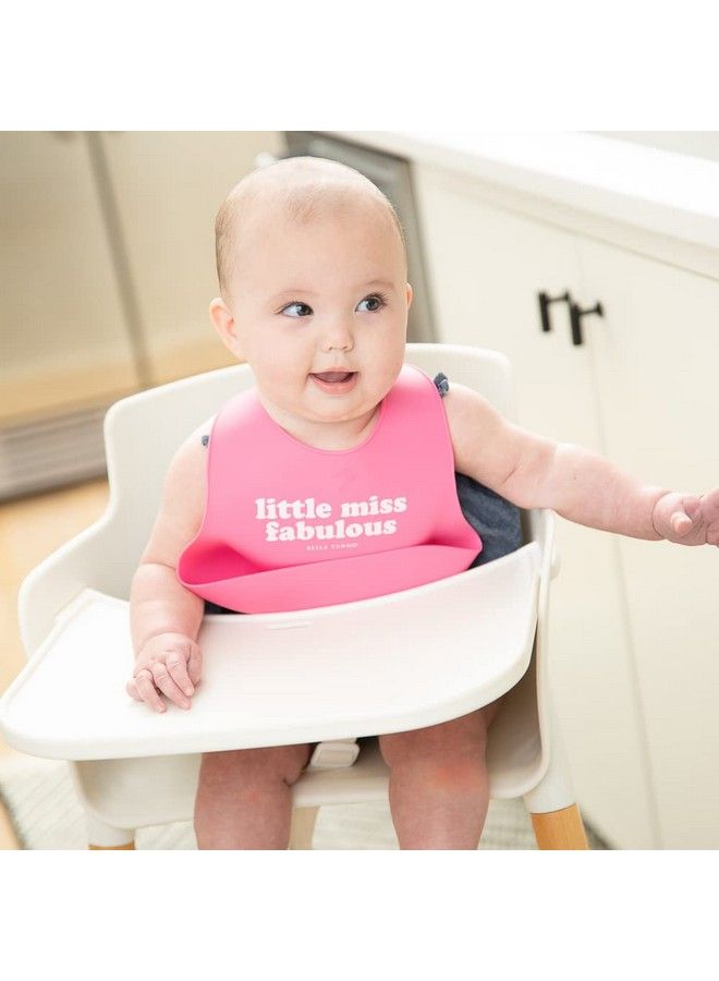 Bella Tunno Wonder Bib Adjustable Silicone Baby Bibs For Girls Durable And Waterproof Bpa Free Silicone Little Miss Fabulous - Image 4