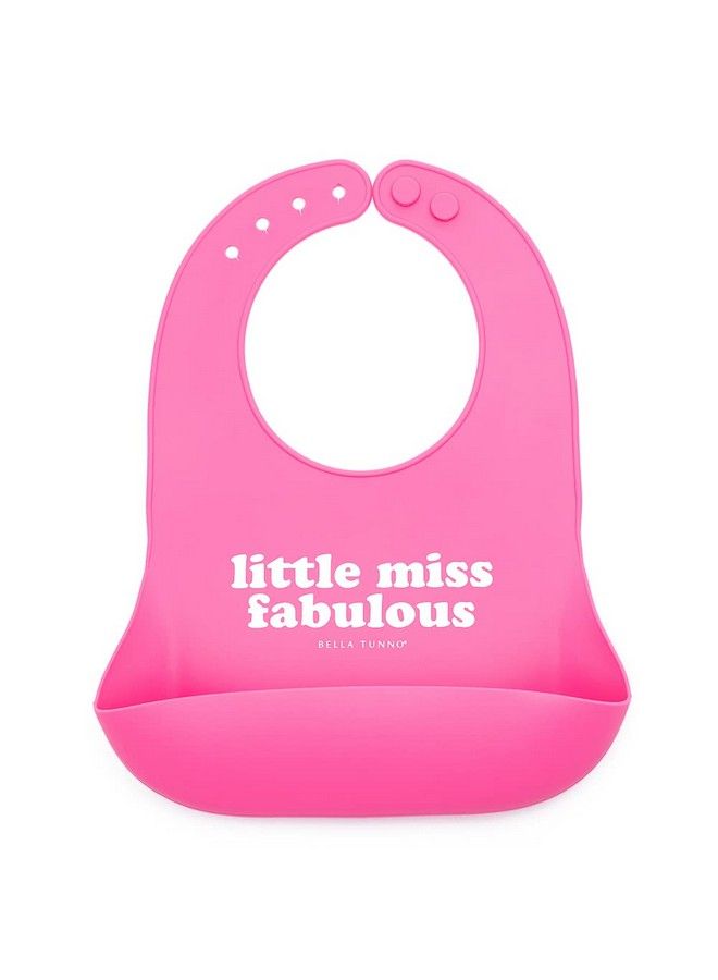 Bella Tunno Wonder Bib Adjustable Silicone Baby Bibs For Girls Durable And Waterproof Bpa Free Silicone Little Miss Fabulous - Image 2