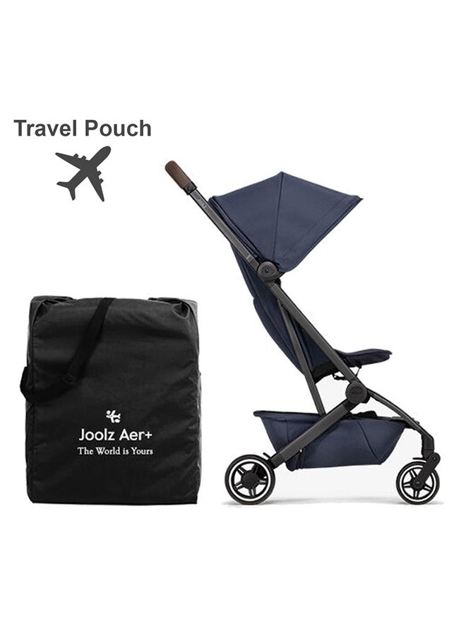 JOOLZ AER+ Lightweight And Compact Travel Stroller, Up to 50 lb), XXL Sun Hood, Space Black  - Image 3