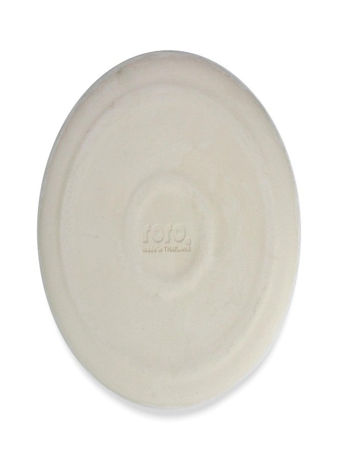 roro 8 Inch Handmade Ceramic Bowl, Rustic White & Starry Black Speckled Pasta Bowl, Dishwasher & Microwave Safe Stoneware, Fruit, Salad, Soup - Image 4