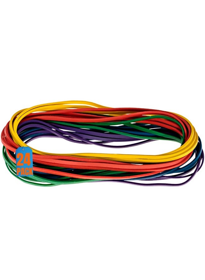 1InTheOffice Large Big Rubber Bands, 24/Pack - Image 1