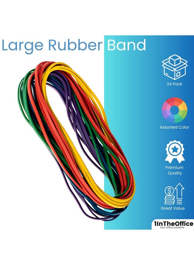 1InTheOffice Large Big Rubber Bands, 24/Pack - Image 2