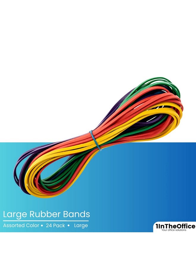 1InTheOffice Large Big Rubber Bands, 24/Pack - Image 3