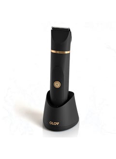 Lov Electric Groin Hair Trimmer Ball Trimmer For Men Nose Hair Trimmer Replaceable Ceramic Blade Heads Usb Recharge Dock & Nosetrimmer Head Waterproof Male Hygiene Razor