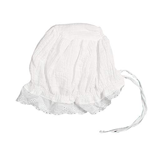 XYX Baby Girl Toddlers Breathable Lacy Bonnet Eyelet Cotton Adjustable Sun Protection Hat - Image 4