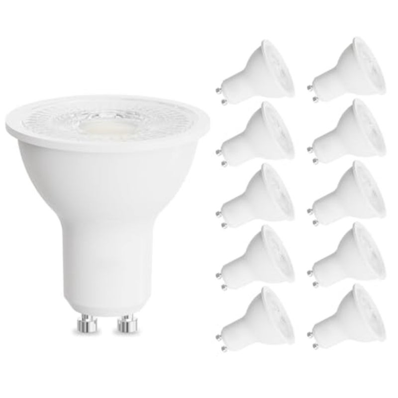 GU10 Base LED Light Bulb, Non-Dimmable 3000K Warm White 50W Halogen Replacement, 5W 12V/24V 450LM CRI 80+, for Landscape, Recessed, Track Lighting, 1 Year Warranty 10 - Image 1