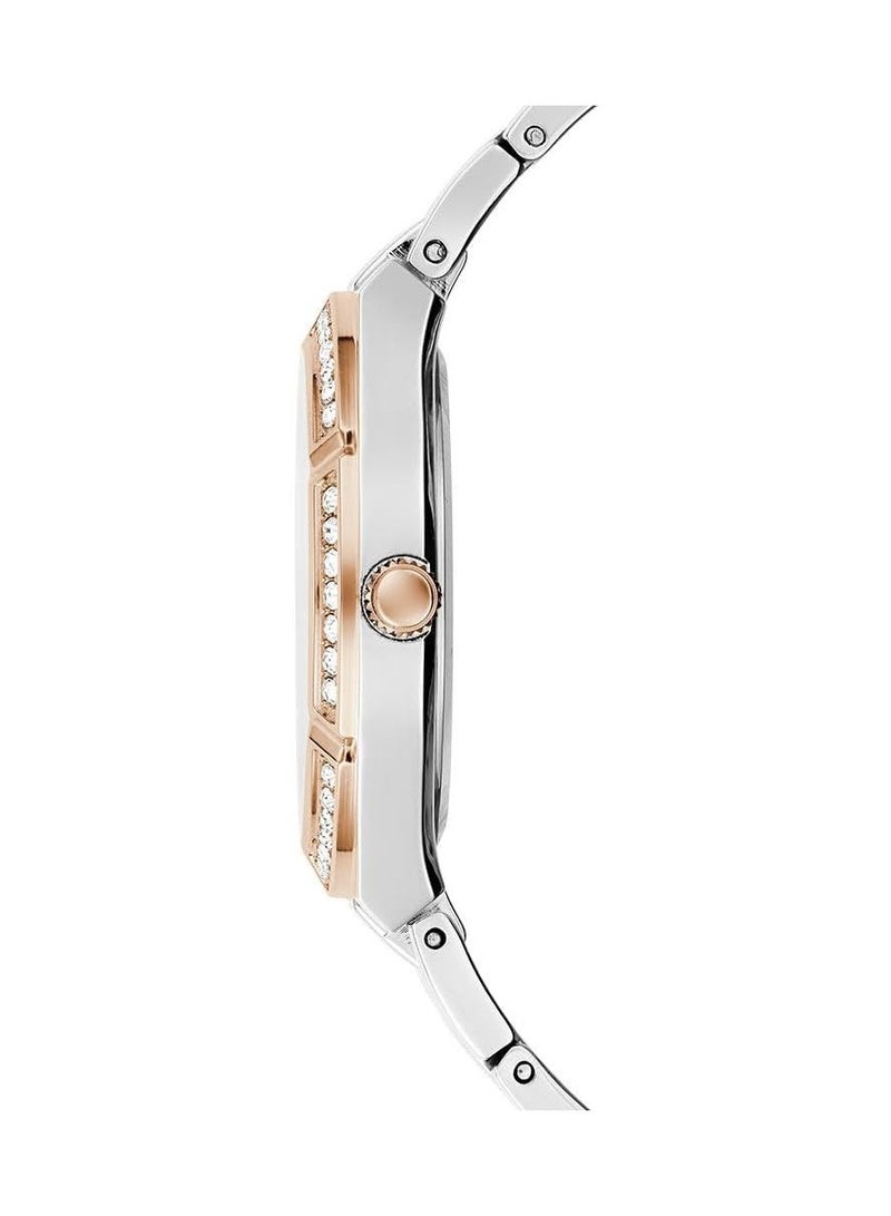 Guess Women's Watch Silver And Rose Gold Tone Case Quartz - Image 2