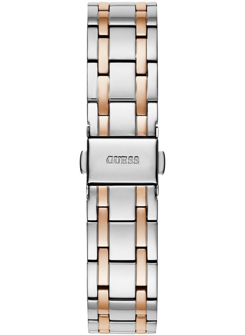 Guess Women's Watch Silver And Rose Gold Tone Case Quartz - Image 3